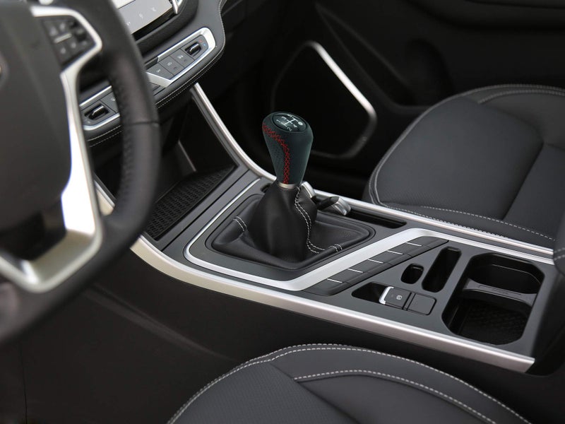 Abfer Shifter Knobs 5 Speed Manual Stick Shifting Handle Leather Gear Shift Knob for Car Motor Vehicles, Black - Image 2